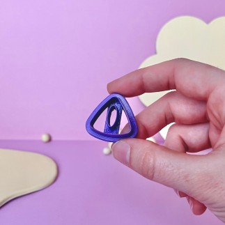 Cortador arcilla polimérica: triángulo estilo donut - Lylo Tools
