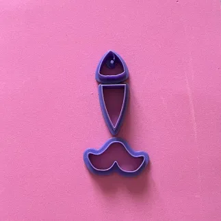 Cortador arcilla polimérica: pescadito 3 piezas - Lylo Tools