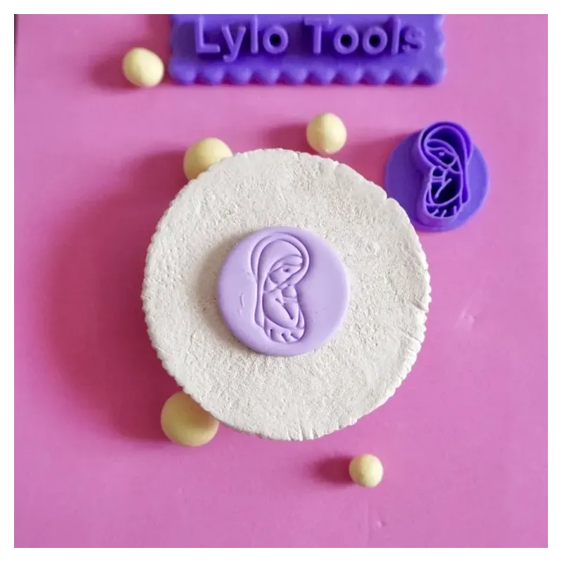 Sello para arcilla polimérica - Virgen estilo 1 Sello para arcilla polimérica - Virgen estilo 1