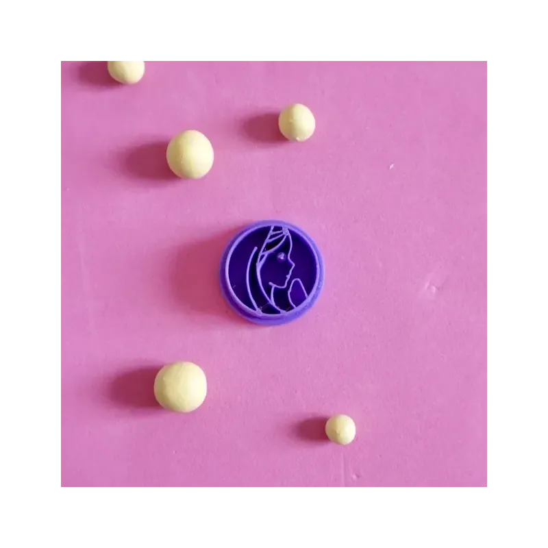 Sello para arcilla polimérica - cara de la Virgen Sello para arcilla polimérica - cara de la Virgen