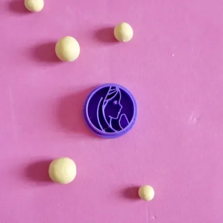 Sello para arcilla polimérica: cara de la Virgen - Lylo Tools