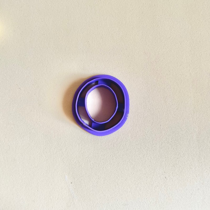 Cortador para arcilla polimérica óvalo orgánico estilo donut