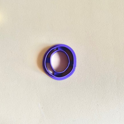 Cortador para arcilla polimérica óvalo orgánico estilo donut