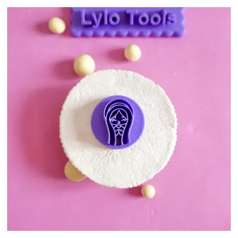 Sello para arcilla polimérica - Virgen estilo 2 Sello para arcilla polimérica - Virgen estilo 2