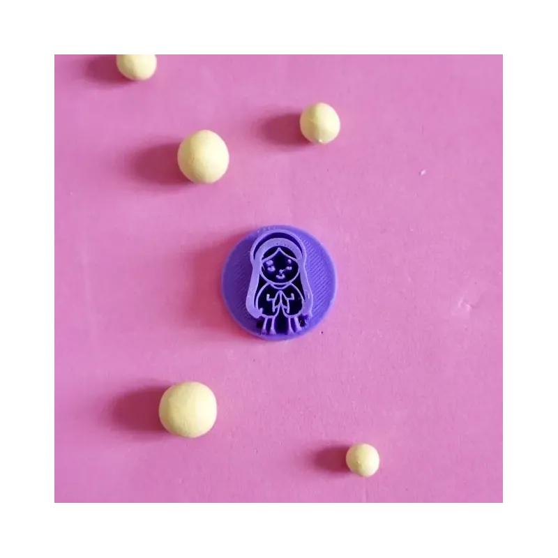 Sello para arcilla polimérica - Virgen estilo 3 Sello para arcilla polimérica - Virgen estilo 3