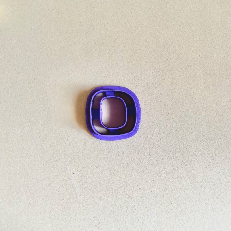 Cortador para arcilla polimérica cuadrado orgánico estilo donut Cortador para arcilla polimérica cuadrado orgánico estilo donut