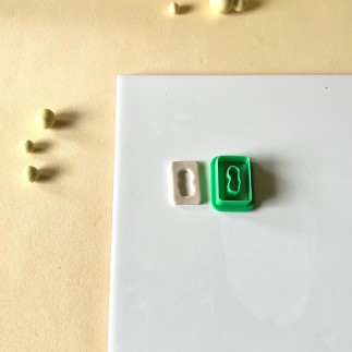 Cortador para arcilla: rectángulo orgánico estilo donut - Lylo Tools