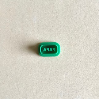 Cortador arcilla polimérica: rectángulo con palabra - Lylo Tools