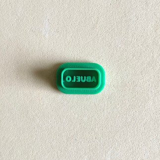 Cortador arcilla polimérica: rectángulo con palabra - Lylo Tools