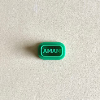 Cortador para arcilla polimérica rectángulo con palabra