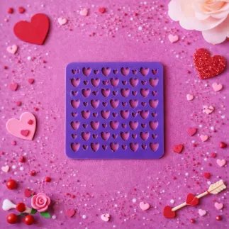 Plantilla para arcilla polimérica: corazones - Lylo Tools