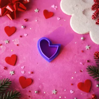 Cortador para arcilla polimérica: corazón para aros - Lylo Tools