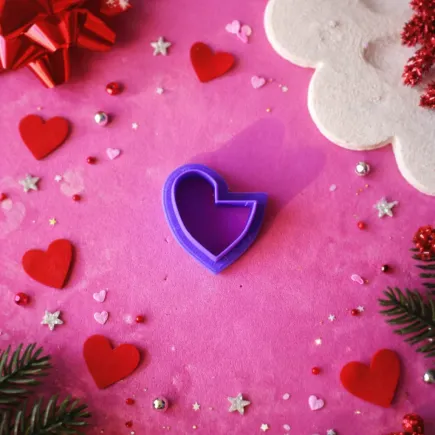 Cortador para arcilla polimérica: corazón para aros - Lylo Tools