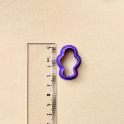 Cortador para arcilla polimérica forma ondulada