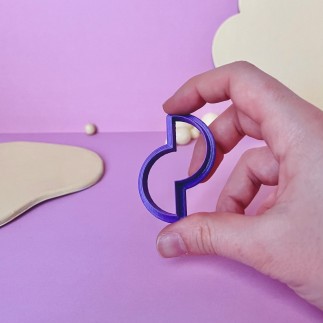 Cortador para arcilla polimérica semicírculos