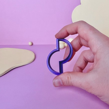 Cortador para arcilla polimérica semicírculos