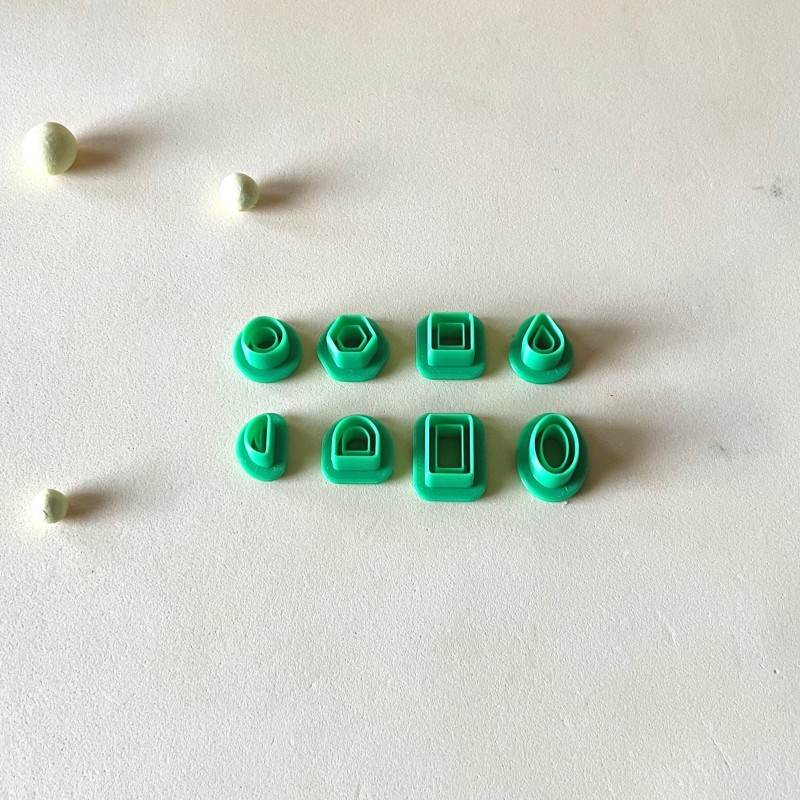 Pack mini cortadores para arcilla polimérica con borde