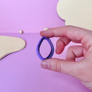 Cortador para arcilla polimérica gota orgánica