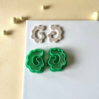 Cortador para arcilla polimérica: forma orgánica ondulada - Lylo Tools