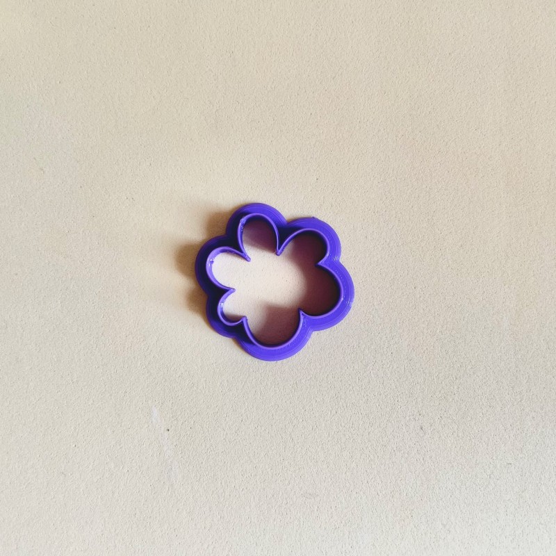 Cortador para arcilla polimérica flor orgánica redonda Cortador para arcilla polimérica flor orgánica redonda