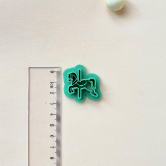 Cortador para arcilla polimérica caballo carrusel