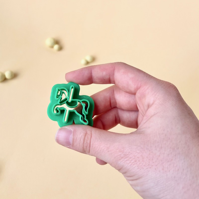 Cortador para arcilla polimérica caballo carrusel