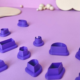 Pack mini cortadores arcilla formas básicas - Lylo Tools