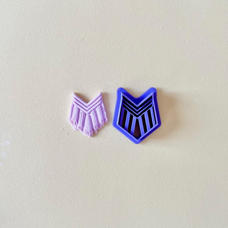 Cortador para arcilla polimérica macramé estilo 4 Cortador para arcilla polimérica macramé estilo 4