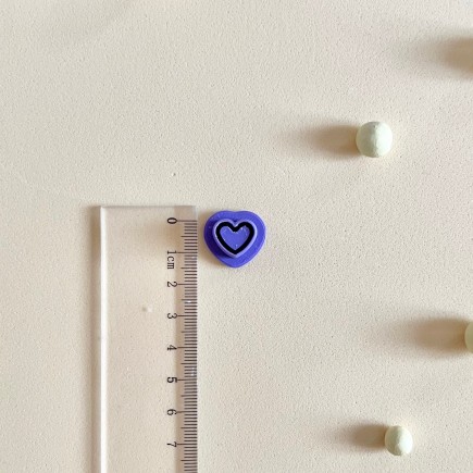 Cortador para arcilla polimérica corazón estampado