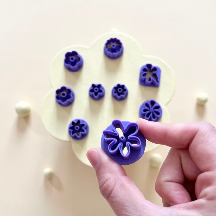 Pack cortadores para arcilla polimérica flores