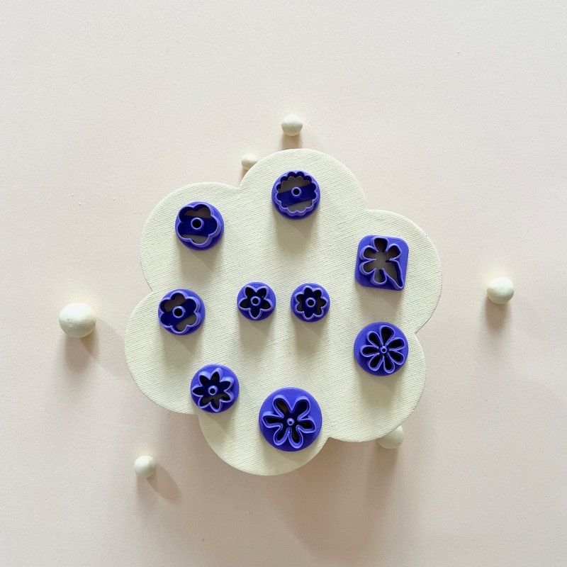 Pack cortadores para arcilla polimérica flores