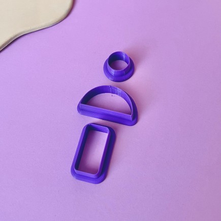 Set de cortadores para arcilla polimérica formas básicas