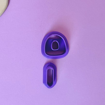 Set de cortadores para arcilla polimérica estilo donut y lágrima