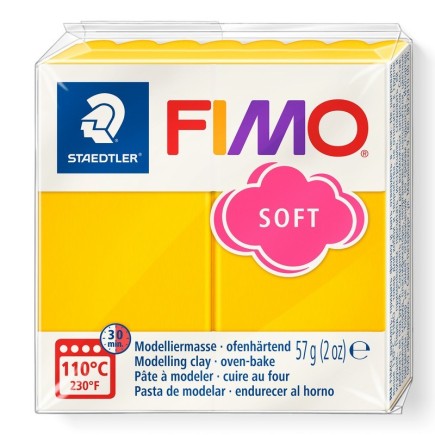 Comprar arcilla polimérica FIMO Soft color amarillo sol - Lylo Tools