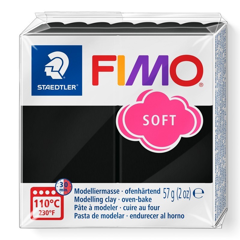 Arcilla polimérica FIMO Soft - negro Arcilla polimérica FIMO Soft - negro