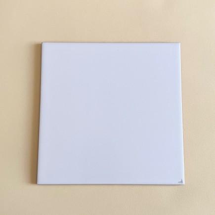 Azulejo blanco con brillo (20x20cm) para arcilla polimérica