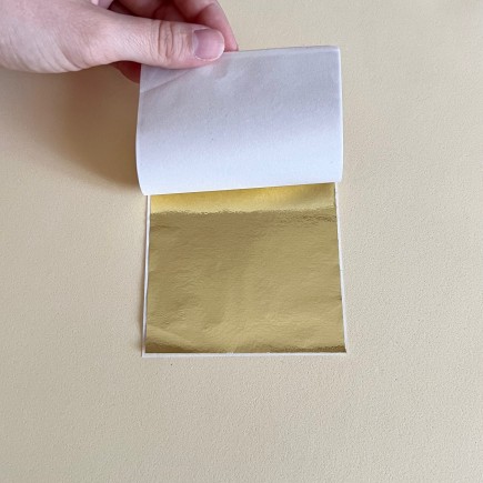 Hojas imitación pan de oro: color dorado