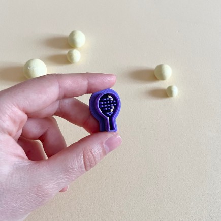 Cortador para arcilla polimérica - mini pala de pádel