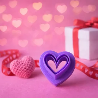 Cortador para arcilla polimérica: corazón con marco - Lylo Tools