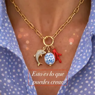 Cierre de reasa - entrepieza para collares - acero inoxidable