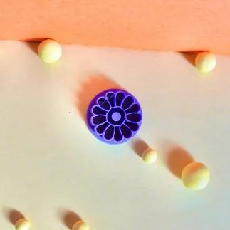 Cortador arcilla polimérica: margarita centro hundido - Lylo Tools