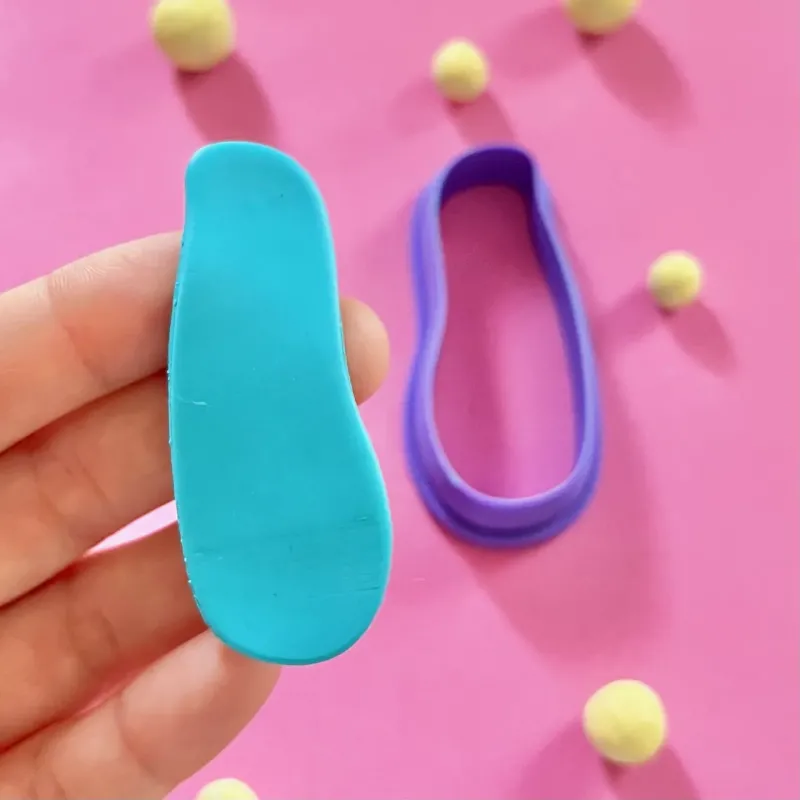 Set cortadores para arcilla polimérica - forma alargada orgánica