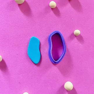 Cortador para arcilla polimérica: forma alargada orgánica - Lylo Tools