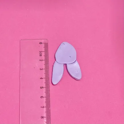 Set cortadores para arcilla polimérica - forma orgánica floral 2 pétalos