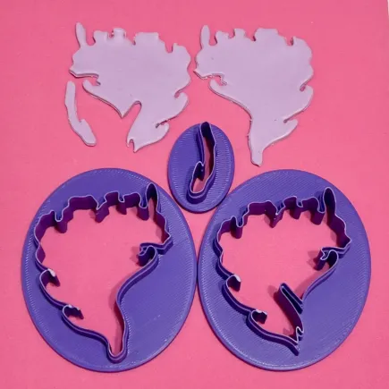 Cortador para arcilla polimérica: forma orgánica coral 2 - Lylo Tools