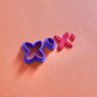 Set cortadores para arcilla polimérica - flor 2