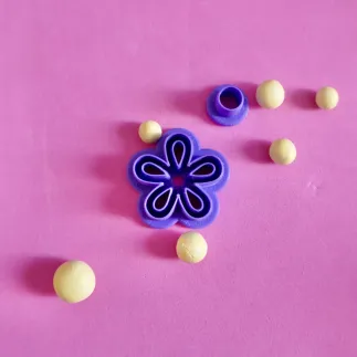 Cortador para arcilla polimérica: silueta margarita 5 - Lylo Tools