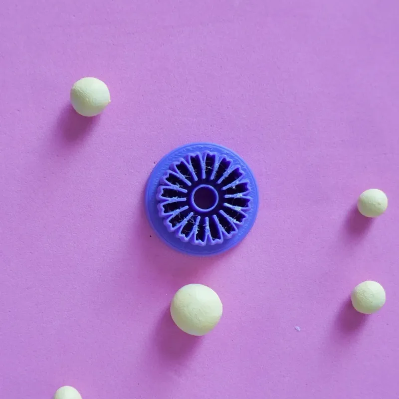 Cortador para arcilla polimérica - margarita me quiere no me quiere