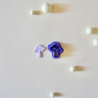 Cortador arcilla polimérica - Seta detalles