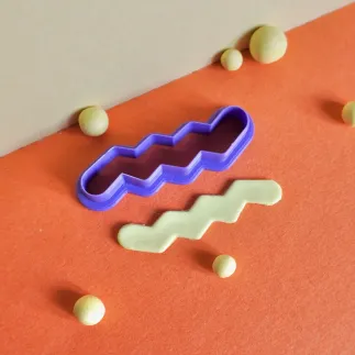 Cortador arcilla polimérica: pasador de pelo estilo 2 - Lylo Tools